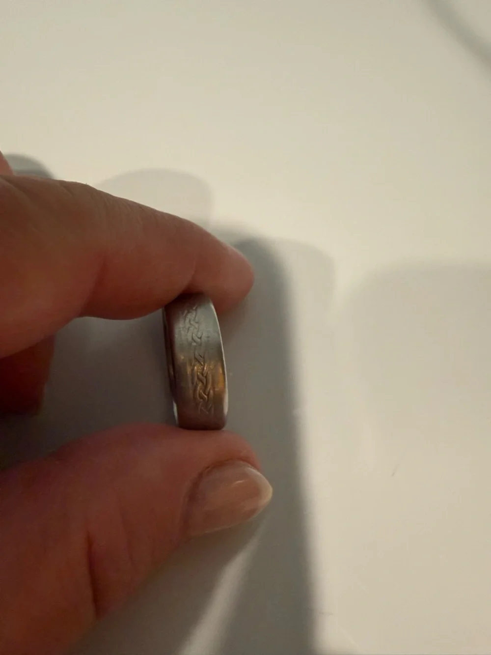 Tungsten wedding band - Mens size 8